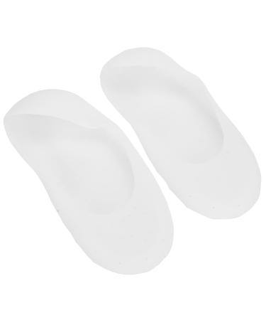 Silicone Socks Soft Silicone Socks Silicone Foot Protector Anti-Crack for Foot Care(White Small Code)