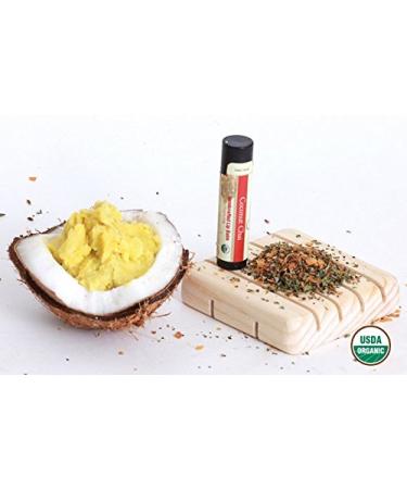 Lip Balm (USDA Organic) Coconut Chai Moisturizing Coconut Oil and Shea Butter  - Buy Online on GoSupps.com