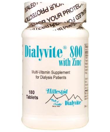Dialyvite 800 with Zinc 50 mg - 180 Tablets - Value Bottle