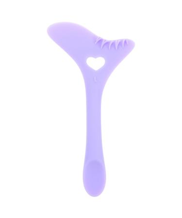 FOMIYES Applicateur De Bouclier De Mascara Bouclier De Cils En Silicone Pochoirs D'eyeliner Applicateur De Maquillage Pour Les Yeux Outils D'assistant De Maquillage Violet