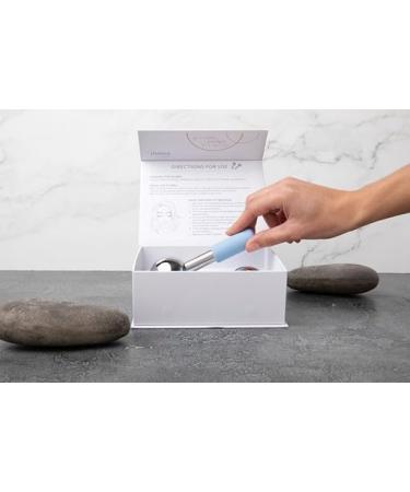 Ice Globes for Face - Stainless Steel Facial Massagers Set of 2 | Cooling Ice Roller with Silicone Handle | Warm/Cold Tool for Estheticians | Magnetic Box & Storage Bags Included - Buy Online on GoSupps.com