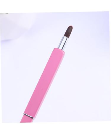 FRCOLOR 3pcs Dual Ended Retractable Makeup Brushes - Lipstick Applicator & Eyebrow Brush Set - Flexible & Portable - Perfect for Travel - Pink - Buy Online on GoSupps.com