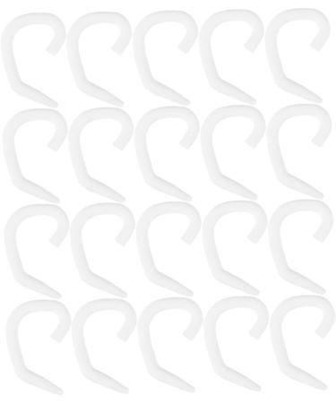 Buy Besportble 60pc Ear Hook Holders & Tape | Extension Face Cover Accessories for Ear Protection - White Cable Buckles & S-Hooks - Buy Online on GoSupps.com