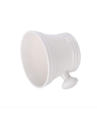 Buy White Plastic Shaving Bowl for Men | Ideal Foam Cream Soap Bowl - International Shipping Available - Buy Online on GoSupps.com