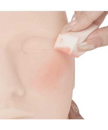 Dajidafu 50 Pieces Cosmetic Puff Absorbent Sponges Pad Nail Brush Coloring Self-Assembly Nails Accessories Supply Stamper Tools - Buy Online on GoSupps.com