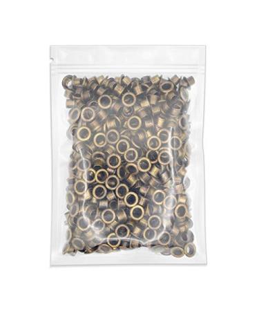 CRAFTMEMORE 3/16" (5 MM) Hole Size Metal Grommets Eyelets with Washers for Bead Cores, Clothes, Leather, Canvas (720 Sets, Antique Brass) 720 Sets Antique Brass