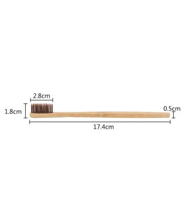 Eco-Friendly Bamboo Toothbrushes 6 Pack - Wooden Charcoal Bristle Dental Care - Buy Online on GoSupps.com