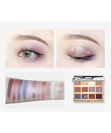 CATKIN Eyeshadow Palette - 12 Color Matte Glitter Shimmer Metallic Shadows | Highly Pigmented Creamy Texture | Natural Bronze Neutral Makeup - Buy Online on GoSupps.com