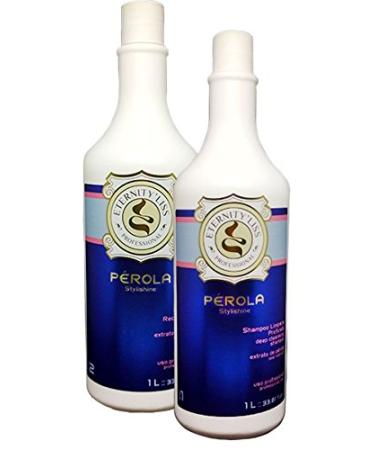 Eternity Smoothing Perola Hair Straightening Treatment Kit (2 x 1 Litre Shampoo and Keratin)