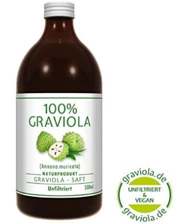 12 x 100% SOURSOP JUICE 12 x 500ml - unfiltered and vegan - made from 100% soursop puree. Guanabana. Soursop. Gravi - Buy Online on GoSupps.com