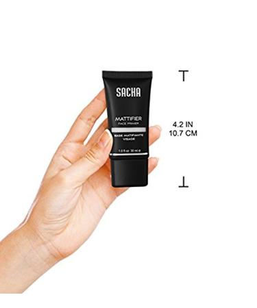 Sacha Mattifier Mattifying Foundation Primer - 1.0 oz - Matte Face Primer for Oily/Combination Skin - Blurs Fine Lines, Pores, and Wrinkles - Buy Online on GoSupps.com