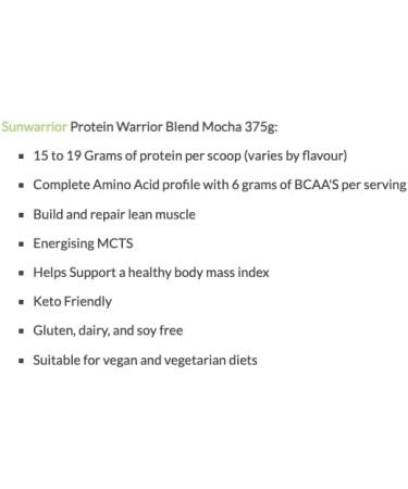 2250 N Coral Canyon Plantbased Warrior Protein Warrior Blend Mocha 375g - Buy Online on GoSupps.com