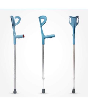 Forearm Crutches Adjustable Aluminum Alloy Cane Height Adjustable Forearm Crutch Assistance Stability Elbow for Disabled Elderly Walking Aid - Buy Online on GoSupps.com