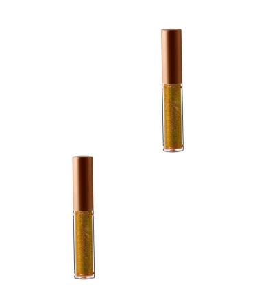 minkissy 2Pcs Women Shadow Cosmetics Glowing Liquid Eyeliner Liquid Eyeshadow Glitter Colorful Eyeliner Pen Eye Shadow For Women Flash Madam Pen Mediumx2pcs 03x2pcs