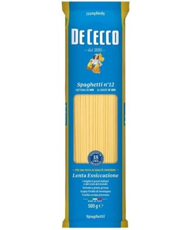 De Cecco Spaghetti N 12 Pack of 4 500 g Pack of 4 - Buy Online on GoSupps.com