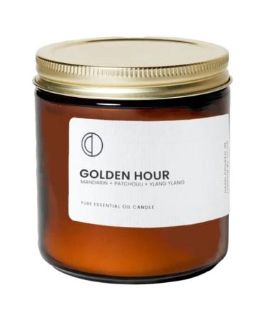 OCT Golden Hour Mandarin + Patchouli | Scented Candle Made with Essential Oils and Soy Wax 400ml Mandarin + Patchouli 400ml