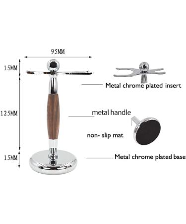 NSNT EXCISIT Razor Brush for Men - Stylish Hair Removal & Shaving Brush Set with Metal Handle | 9.5x15cm Silver - Perfect Grooming Tool - Buy Online on GoSupps.com