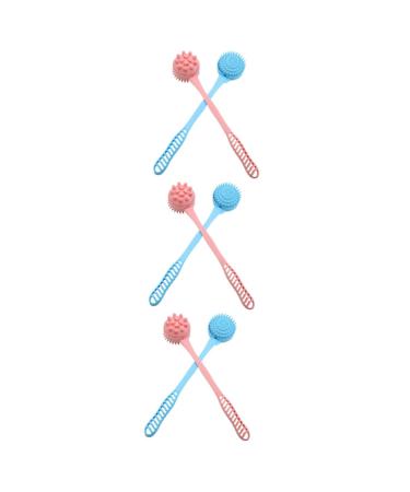 Minkissy 6 pieces Multifunctional massage hammer back massage hammer massage roller stick manual massage tools body relaxation massage device massage racket fitness handheld percussion