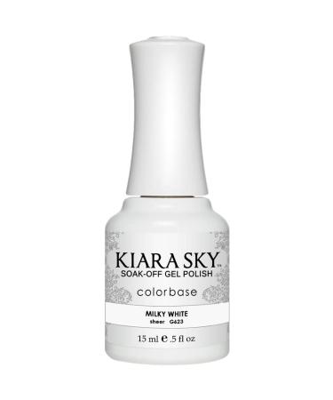Kiara Sky Gel Polish-MILKY WHITE-G623 White 0.5 Fl Oz (Pack of 1) - Buy Online on GoSupps.com