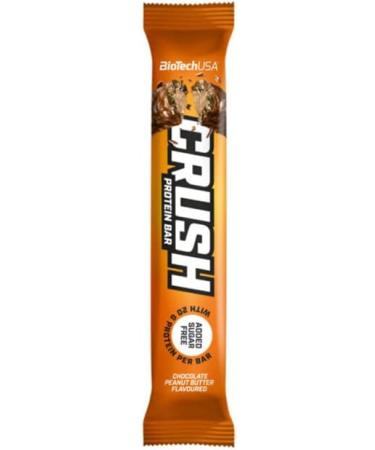 BioTechUSA Crush Bar No Sugar Added Multi-Layer Bar with 20 Grams of Protein 12 * 64 g Chocolate-Peanut Butter - Buy Online on GoSupps.com