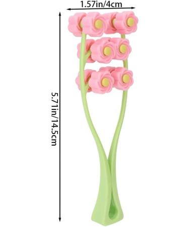 Face Roller Massager V - Jaw Shaped Skin Tightening & Rejuvenation Tool | Double Clips Facial Roller (Pink) for Beautiful Skin - Buy Online on GoSupps.com