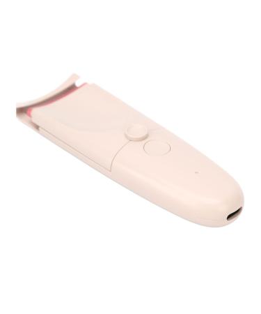 Heated Eyelash Curler USB Chargeable Portable Lasting Salon Home Apricot with 2 Gears Temperature Control