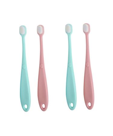 minkissy 4pcs Toothbrush Infant Tooth Cleaner Tooth Cleaning Brush PP Gift Soft Fur Child