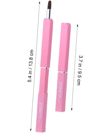 FRCOLOR Concealer double head Lip Gloss Applicator telescopic Makeup Brush makeup brush applicator with cover portable mini lipsticks travel makeup brush telescopic brush beauty tools medium Pink - Buy Online on GoSupps.com
