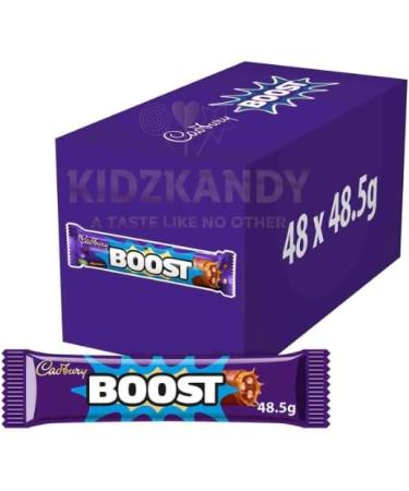 Boost Chocolate Box Full Box of 48 x 48.5g Boost Chocolate Favourtite Chocolate Crunchy Biscuit Deliciously Chewy Caramel Chocolate - Buy Online on GoSupps.com