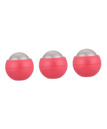 Beaupretty 3st hand massage ball trigger point tool Triggerpunkt MA face stuff face massage device hot cold massage roller ball for the household pink fitness stainless steel handbook roll