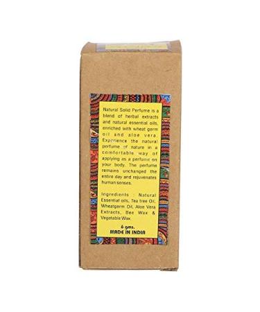 Natural Solid Perfume Body Musk In Wooden Jar - 6 gm (Lotus) - Buy Online on GoSupps.com