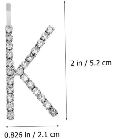 OFFSCH 1 Set Kiss Hairpin Letter Hair Barrettes Hair Decorations for Women Hair Accessories for Women Wedding Rhinestone Hair Kiss Hair Barrette Glitter Hair Pin Clip Crystal Alloy Miss - Buy Online on GoSupps.com