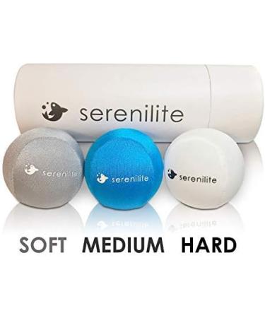 Serenilite Hand Trainer Therapy Stress Balls - Single Colored Squishy Grip Strengthening - Exercise & Stress Relief Cloud Sea Breeze Titanium Set - Best for Adults - Buy Online on GoSupps.com