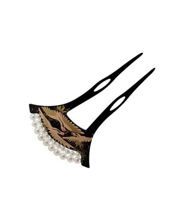 Hairpin Wooden Hair Pin Pearl Hair Pin Stick Women Hair Ornament U Shaped Hair Forks Hanfu Hair Stick Chinese Hair Chopsticks Chignon Bun Hair Acrylic Bride U-clip Japanese-style