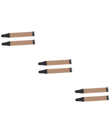 Beaupretty 6 pc cloth hair removal device hairdresser razor sharpener double string string string string knife sharpening razor grinding tape made of leather accessories sailing fashion 46.5x6cmx3pcs different colors x 3 pieces