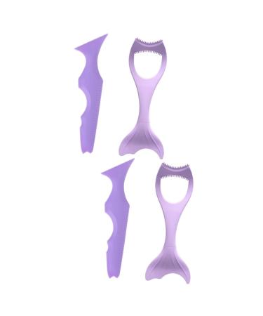 Beavorty Ladies Suits 4 Pcs Makeup Eyeliner Makeup Applicator Lash Guard Comb Eyeliner Guard Auxiliary Miss Eye Shadow Usb