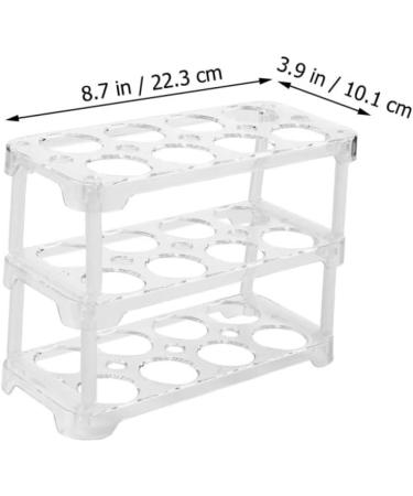Zerodeko 2 Pcs Transparent Egg Lattice Plastic Drawers Fridge Egg Container Kitchen Supplies Eggs re-usable - Buy Online on GoSupps.com