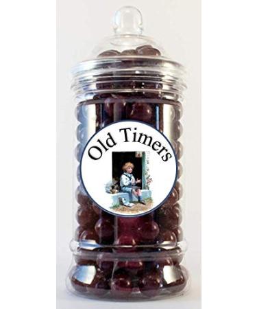 Old Timers Original Aniseed Balls in Reusable Victorian Style Plastic Jar 500 millilitres 425 Grams
