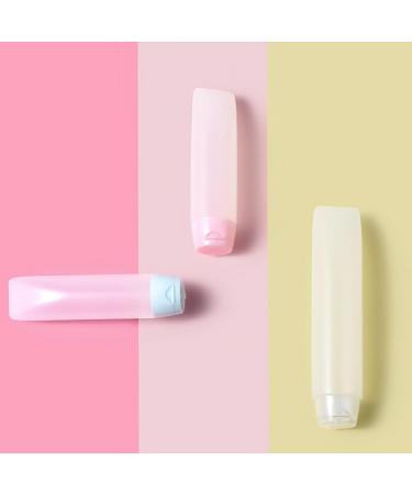 dijiusidy Travel Squeeze Bottle Portable Cosmetic Container Refillable Pocket Squeezable Dispenser Tube Household Personal Care 50ML Pink - Buy Online on GoSupps.com