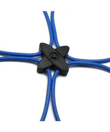 tesrgre Pilates Reformer Resistance Band Kit Home Fitness Equipment for Total Body Workout - Helps Target Muscles Tone Blue - Buy Online on GoSupps.com