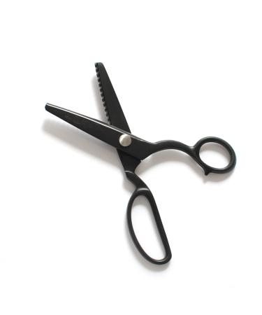 YJSStriving Pinking Shears for Fabric Stainless Steel Pinking Shears Serrated Heavy Duty Dressmaking Zig Zag Scissors 8 Inch