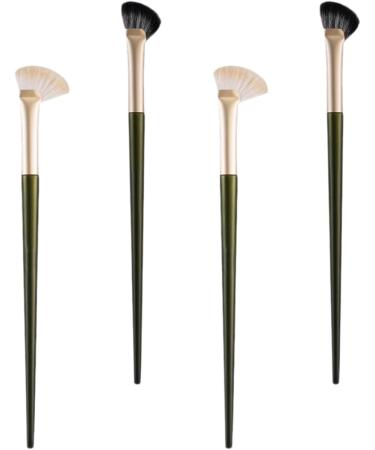 FOMIYES 16 Pcs Nose Shadow Brush Eyeshadow Contour Brush Angled Brush Eye Shadow Brush Wooden Handle 17.4x1cmx4pcs Assorted Colorx4pcs - Buy Online on GoSupps.com