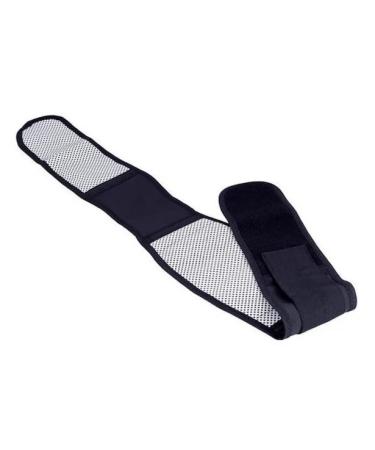 Adjustable Back Lumbar Support Belt - Magnetic Self-Heating Anti-Slip Grip Posture Stabilizer Injury Relief - Black (Small - Buy Online on GoSupps.com