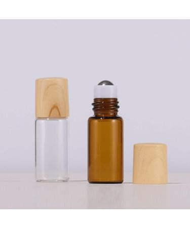 FRCOLOR 10pcs Essential Oil Roller Bottles - Refillable Glass Perfume & Essential Oil Containers (1ML Transparent) - Perfect for Aromatherapy & Travel - Buy Online on GoSupps.com