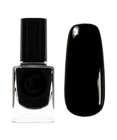 Cirque Colors Creme Nail Polish - Memento Mori - Best Black - 0.37 fl. oz. (11 ml) - Vegan  Cruelty-Free  Non-Toxic Formula