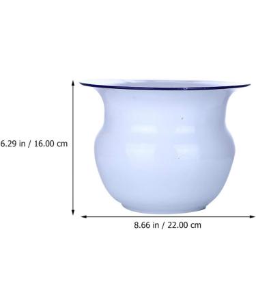 Chamber Pot Enamel Bedpan Urinal Bottle Urine Pots Potty Urinal Bucket Portable Spittoon for Kids Adults Home Camping Car Travel White - Buy Online on GoSupps.com