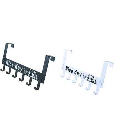 Hook Storage Rack Heavy Duty Organizer Rack Clothes Hanger Racks Over Door Holder Nail Shelf medium White - Buy Online on GoSupps.com