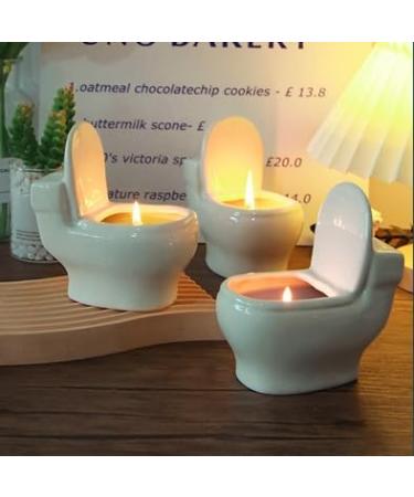 Buy Aromacandle Springs Tea - Long-Lasting 60+ Hour Aromatherapy Candle in Quirky Toilet Jar | Perfect Bathroom Scents & Unique Gifts for Men & Women - Buy Online on GoSupps.com