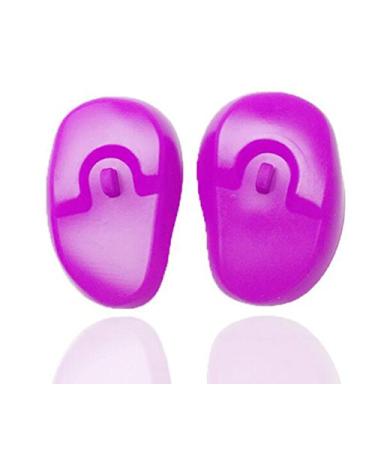3 Pairs Reusable Silicone Ear Covers Hairdressing Dye Coloring Ear Cover Waterproof Hair Dye Cover Protector for Home Shower Bathing Salon Shop (Color Random)