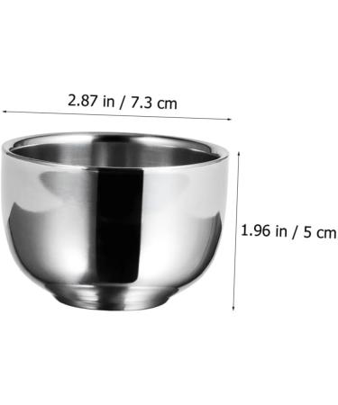 FRCOLOR 2-Pack Stainless Steel Impact Bowl for Shaving | Rustproof Shaving Foam Cup & Razor Accessories | Perfect for Men s Grooming - Buy Online on GoSupps.com